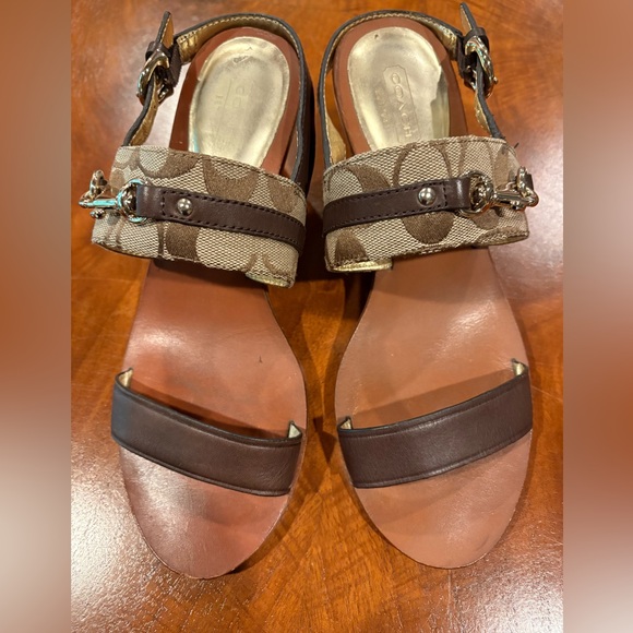 Coach Women's Brown Sandals, size 8.5 - Picture 1 of 10